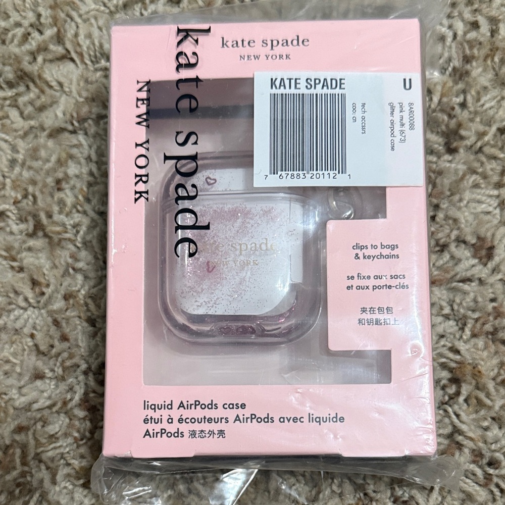 Kate Spade Pink Liquid AirPods Case